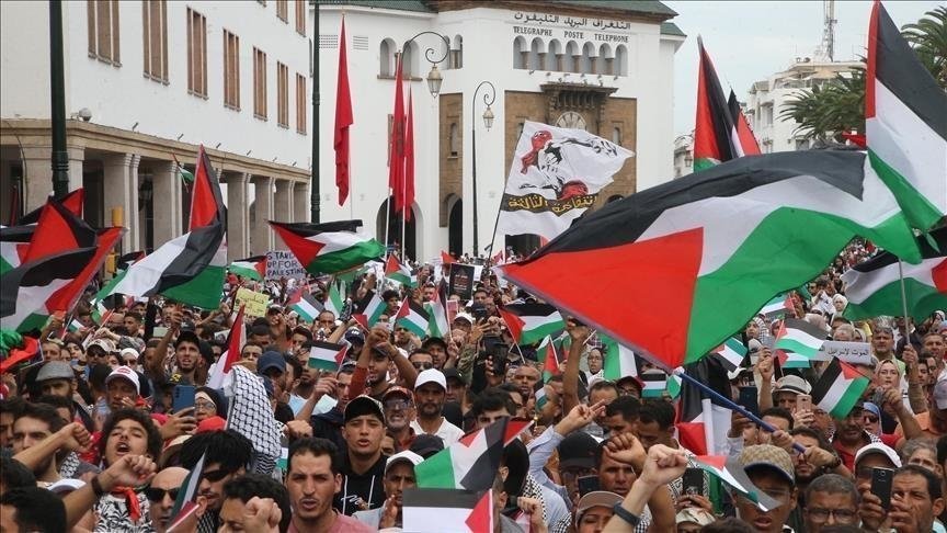 مظاهرات بالمغرب تندد بالإبادة الإسرائيلية المستمرة في غزة